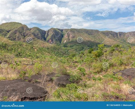 Paisaje En DOS Veadeiros De Chapada En El Brasil Imagen De Archivo