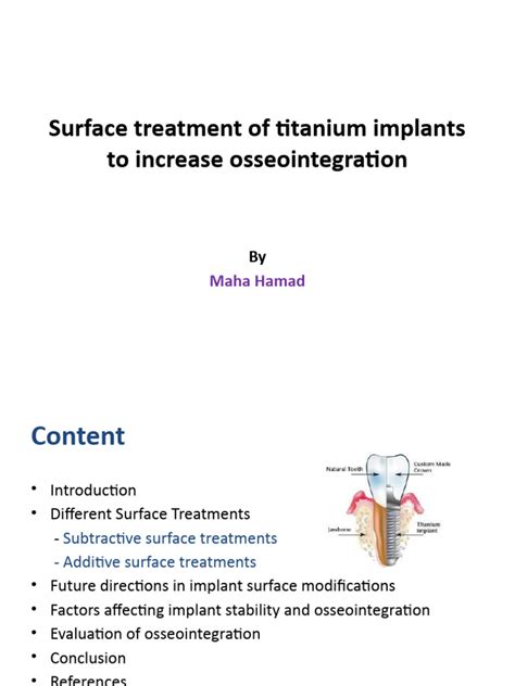 Titanium Implants | PDF | Dental Implant | Titanium