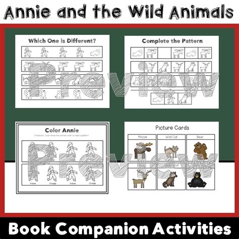 Annie and the Wild Animals- Book Companion Activities l Elementary ...