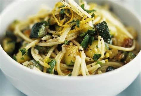 Spaghetti Aux Courgettes Et Au Citron