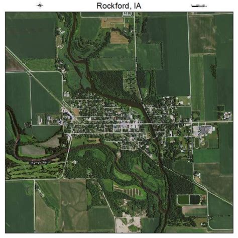 Aerial Photography Map Of Rockford Ia Iowa