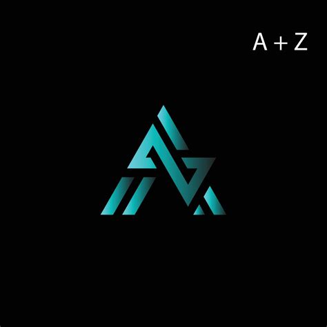 illustration of the letter A and Z logos suitable for brand logos and ...