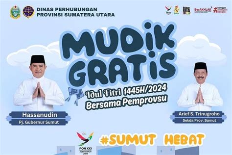 Mudik Gratis Pemprov Sumut 2024 Link Cara Daftar Jadwal Dan Rute