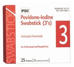 Pdi Povidone Iodine Swabsticks Povidone Iodine Prep Swabsticks S