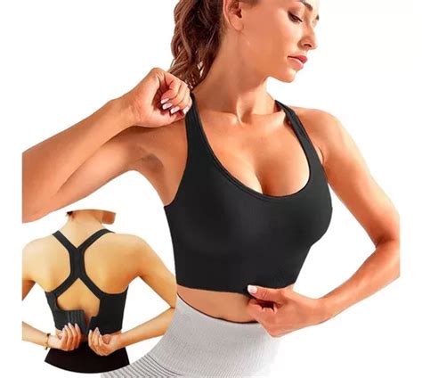 Crop Top Deportivo Correr Ajustable Secado R Pido Push Up Mercadolibre