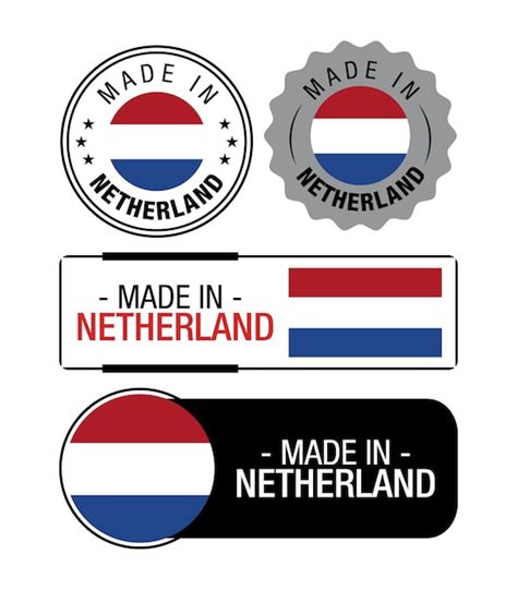 Premium Vector Set Of Made In Netherlands Labels Logo Netherlands