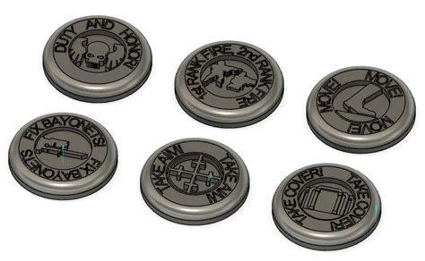 3D File Astra Militarum Order Tokens 10th Ed 3D Printable Model To