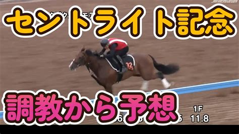 2022 セントライト記念 調教 最終追い切りから競馬予想 Youtube