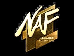 NAF Gold Boston 2018 CSGO Sticker Price CS GO Captain