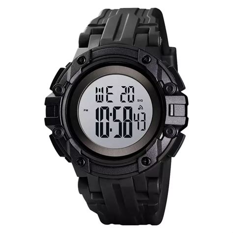 Jual Skmei Jam Tangan Pria Skmei Bkwt Men White Digital Dial Black