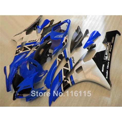 Menor Preço Kit Carenagem Para Yamaha Yzf R6 2006 2007 Branco Preto