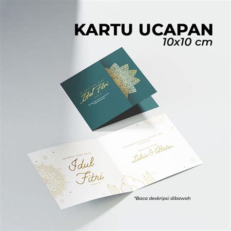 Kartu Ucapan 10x10cm Per A3 Greeting Card Cathay Digital Printing