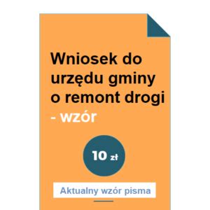 Wniosek O Odszkodowanie Od Zarz Dcy Drogi Wz R Pobierz