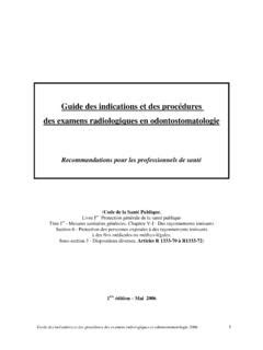 Guide des indications et des procédures des examens guide des