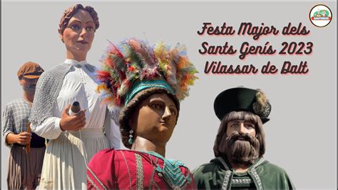 Cercavila dels Sants Genís 2023 amb els gegants de Reus Vilassar de