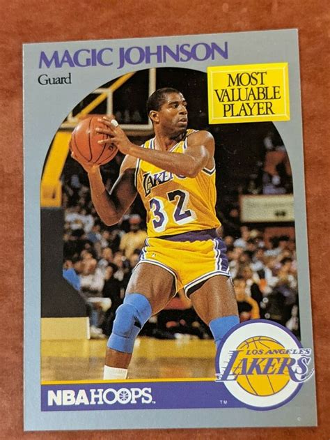 Nba Hoops La Lakers Magic Johnson Most Valuable Player Card