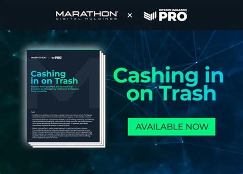 Marathon Digital Holdings Launches Pilot Landfill Methane Powered