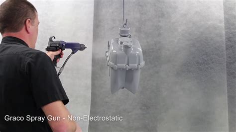 Graco Liquid Vs Electrostatic Spray Gun For Waterborne Paint Youtube