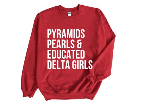 Pyramids Pearls Educated Delta Girls J13 Delta Sigma Theta - Etsy