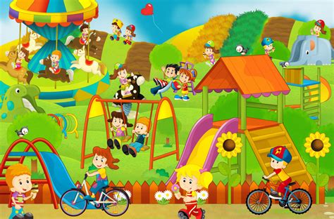 Children on the Playground jigsaw puzzle in Kids Puzzles puzzles on TheJigsawPuzzles.com