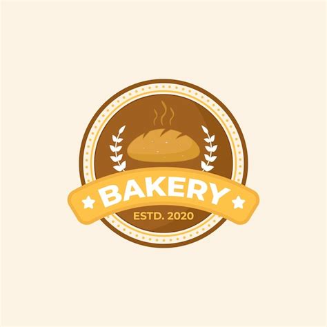 Insignia De Panadería Diseño De Logotipo Estilo Vintage Vector Premium