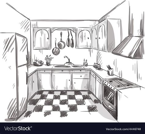 25K Sample Kitchen Sketch Drawing With Pencil - Sketch Art and Drawing ...