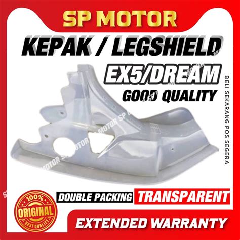 Honda Ex Ex Dream Leg Shield Kepak Sayap Kepok Transparent Clear