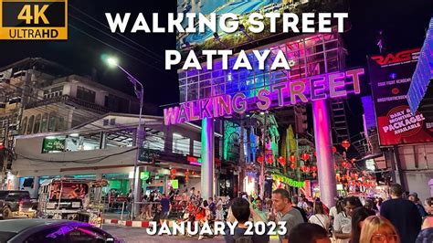 4k Walking Street Pattaya Thailand 2023 Nightlife Pattaya Youtube