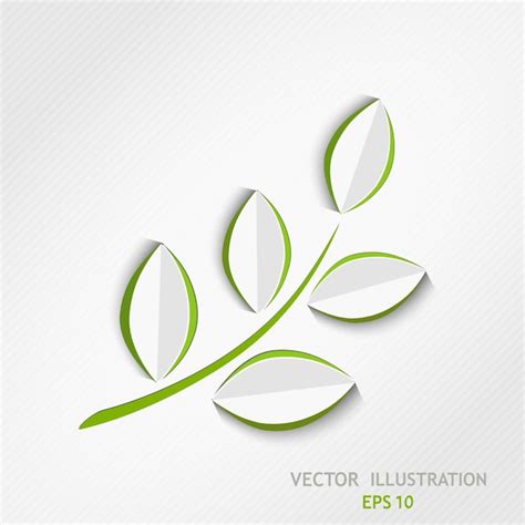 Premium Vector Green Leaf Illustration