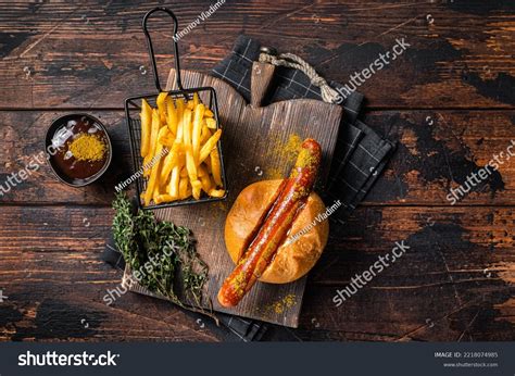 Currywurst Mit Brotchen Over Royalty Free Licensable Stock Photos