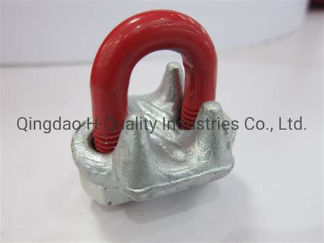 Painted Carbon Steel U S Type Drop Forged Wire Rope Clip For Slings