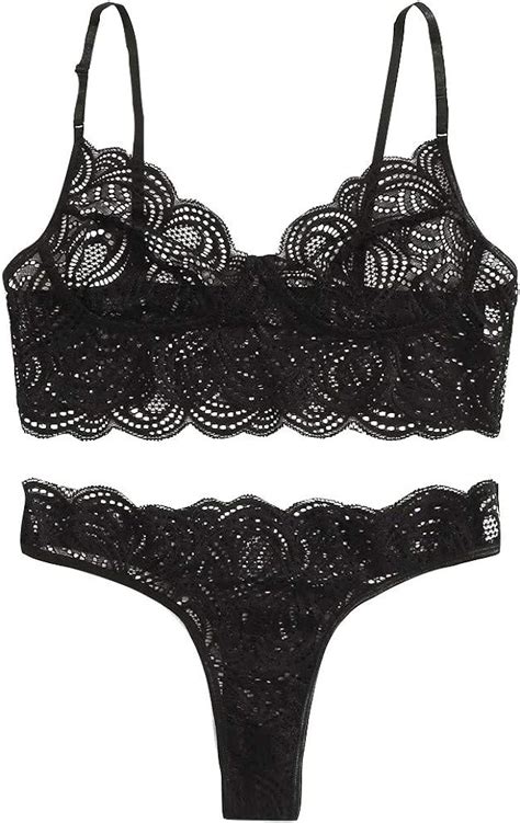 Générique Lingerie Femme Sexy Ensemble Vêtements de Nuit Sexy String