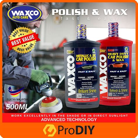 Waxco Nano Tech Heavy Duty Car Polish Wax Metallic K Car Polish