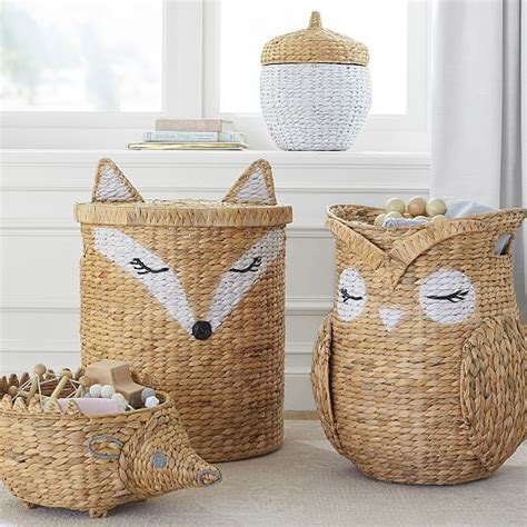 Fox Storage Basket Baby Boy Rooms Baby Boy Nurseries Pottery Barn