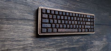 Wooden Keyboard Mx10, Custom wood mechanical keyboard, Bluetooth version, walnut wood, retro style