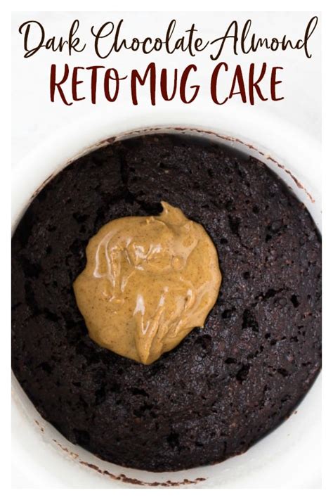 Keto Mug Cake Dark Chocolate Almond Delicious Little Bites