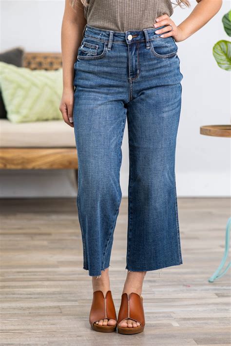 Judy Blue Cropped Wide Leg Jeans · Filly Flair