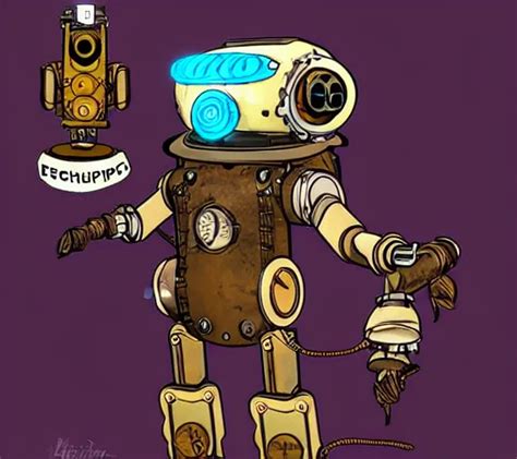 Steampunk Ferret Shaped Mech Steampunk Bioshock Stable Diffusion