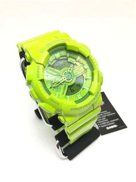 G Shock Ga 110 Hyper Green Ga110 Mobile Phones And Gadgets Wearables And Smart Watches On Carousell