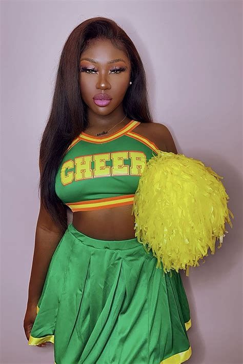 Womens Clover High Cheerleader 4 Piece Costume Set Combo In Green Size