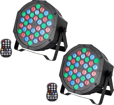 Uking Pcs Par Led Dmx W Rgb Led Lumi Re De Sc Ne Modes Avec