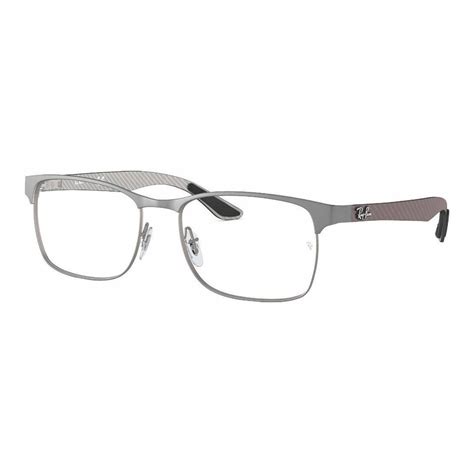 Ray Ban Oftalmico Rb8416 2620 Square Fibra De Carbono Gris