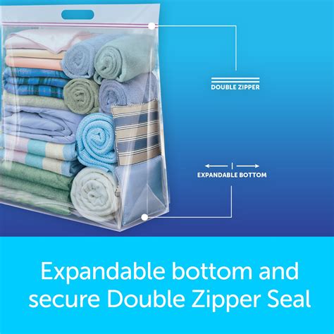 Ziploc® Big Bags Jumbo Secure Double Zipper 3 Ct Expandable Bottom