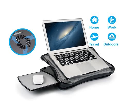 MAX SMART Laptop Lap Desk with Adjustable Angles, Detachable Mouse Pad ...