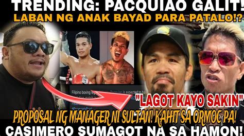 Viral Pacquiao Binanatan Sa Live Yare Casimero Sumagot Na Sa Hamon