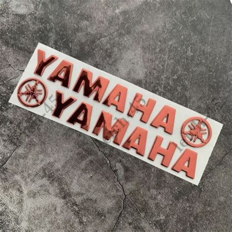 Red Motorcycle Fuel Gas Tank Emblem Decal Bike Badge Stickers For Fork Yamaha Ebay