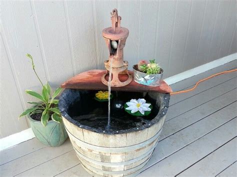 32 Best Wine Barrel Ponds Images On Pinterest Backyard Ideas