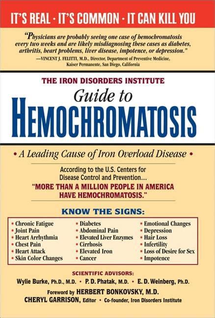 Iron Disorders Institute Guide To Hemochromatosis The