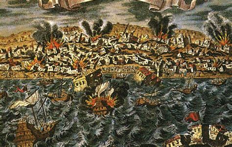 Illustration Of The 1755 Lisbon Earthquake Getlisbon