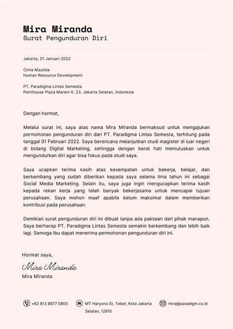 Pahami 7 Hal Ini Sebelum Resign Beserta Contoh Surat Resign Kerja